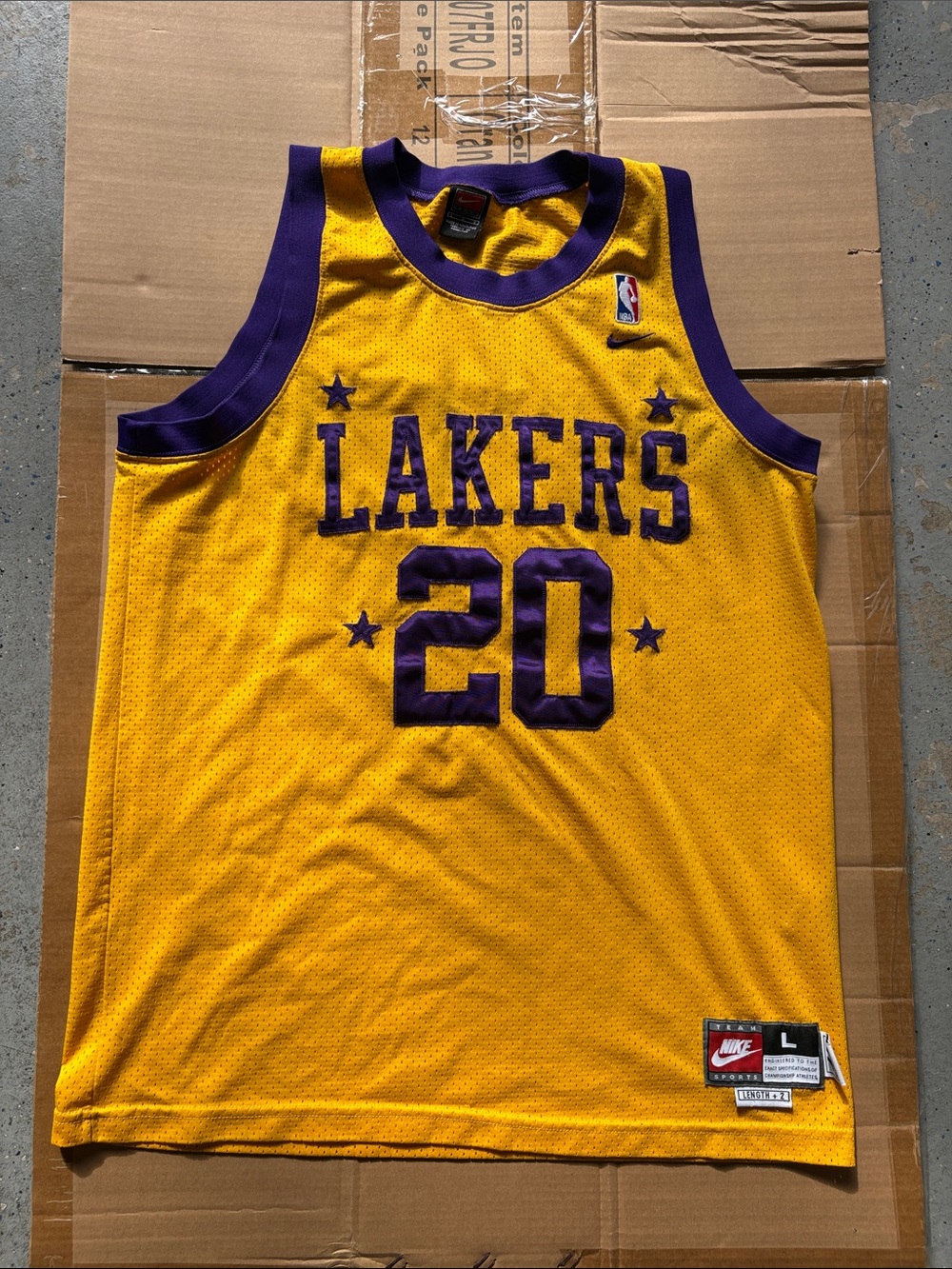 Nike Los Angeles Lakers Gary Payton Jersey size large